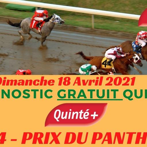 Minute Quinté TURF FR : PRIX DU PANTHEON - Dimanche 18 Avril 2021 - Paris Longchamp 🏇 PMU #236582