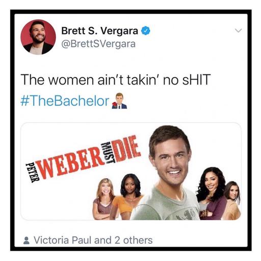 The Bachelor Meme King 😂👑 Brett Vergara