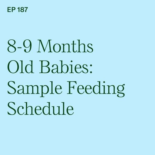 8-9 Months Old Babies: Sample BLW Feeding Schedule