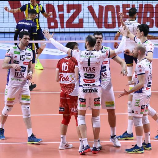 Sbertoli, Michieletto e Lorenzetti dopo il 3-0 a Istanbul in Champions League