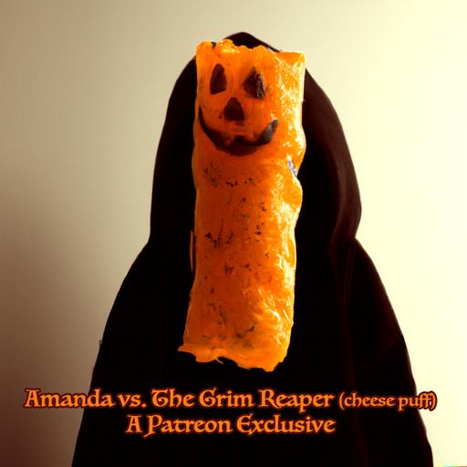 Amanda vs. The Grim Reaper (cheese puff): A Patreon Exclusive