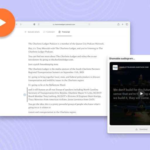 Introducing new audio transcription tools for Substack