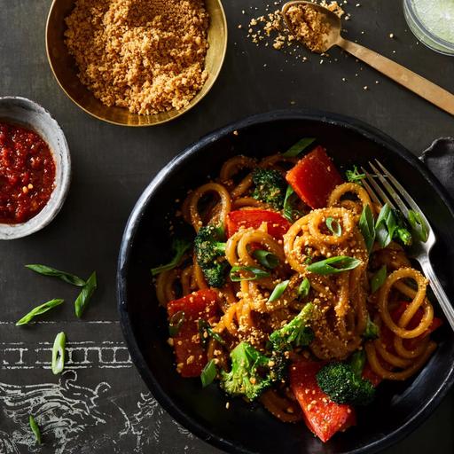 Annada Rathi makes Indian Peanutty Noodles