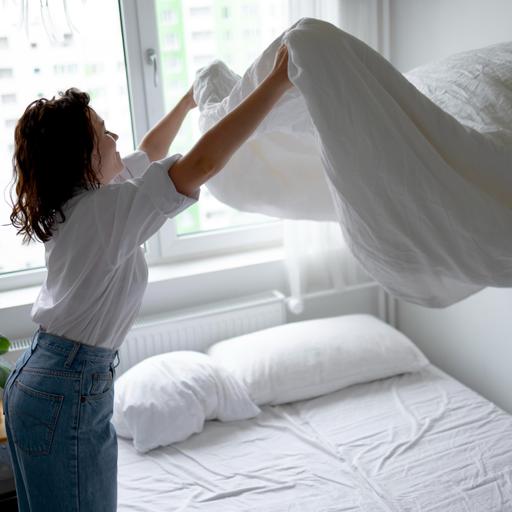 Sal de La cama Apenas despiertes