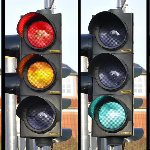 Why are traffic lights red yellow and green?