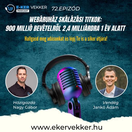 72. Webáruház skálázási titkok: 900 millió bevételről 2,4 milliárdra 1 év alatt