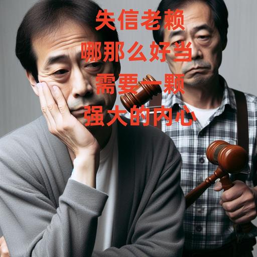 失信老赖哪那么好当 需要一颗强大的内心