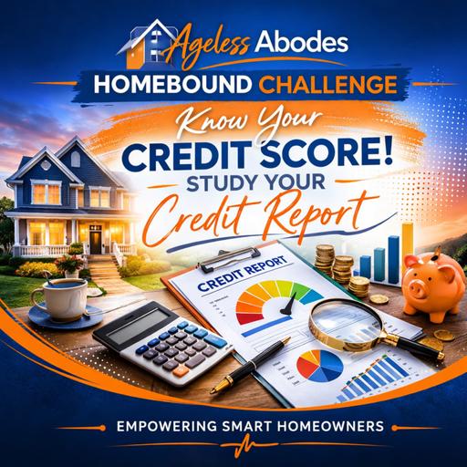 Homebound Challenge: Know your Credit Score! Study your Credit Report.