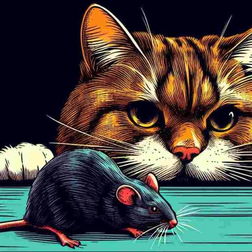 POR QUE AL GATO NO LE GUSTA EL RATON el origen de su odio ¿Tu que harias si fueses el gato?