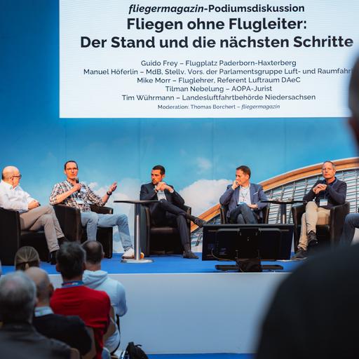 Fliegen ohne Flugleiter - Diskussion auf der AERO 2024