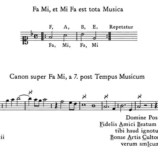 Mi Fa, et Fa Mi est tota musica (BWV 1078)