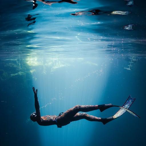 Ocean swimming... and free diving