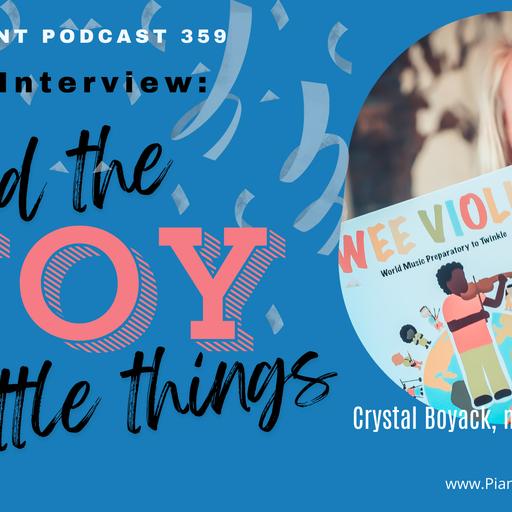 Find the Joy in Little Things, a parent interview with Crystal Boyack