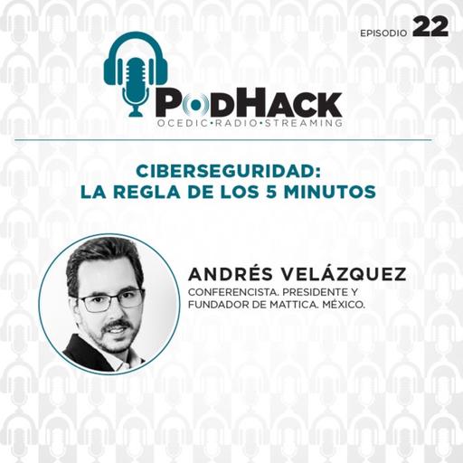 Ciberseguridad: la regla de los 5 minutos. Entrevista con Andrés Velázquez.