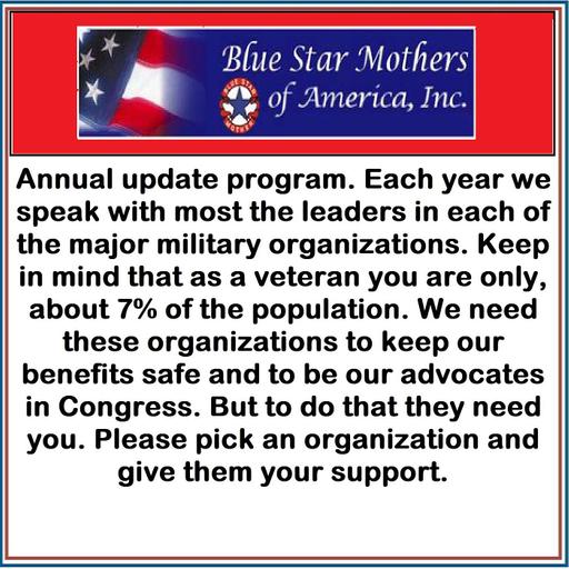 Meet Rebecca Stafford National President Blue Star Mothers of America, Inc.and hear her thoughts on her Presidential years.