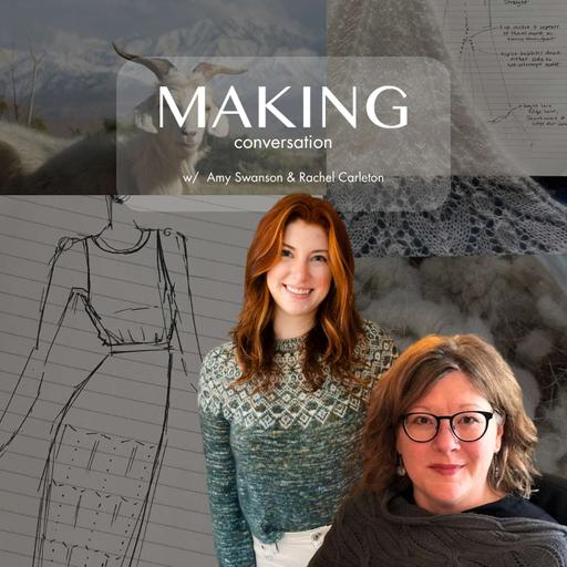 Cashmere goats & a hand knit wedding dress, ep. 165 w/ Amy Swanson, Rachel Carleton, and Jen Joyce
