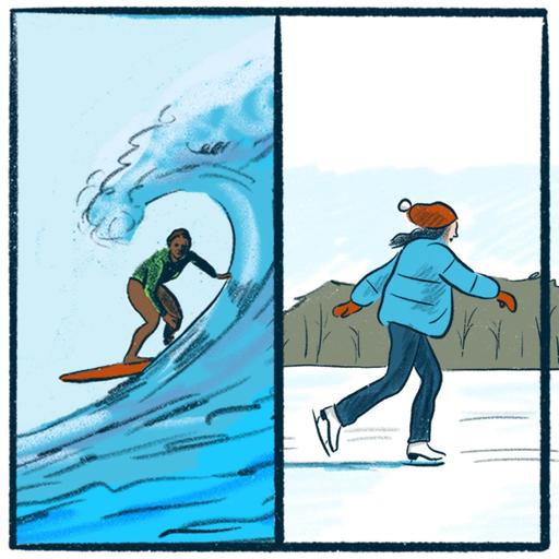 Surfing vs. Ice Skating: an Olympic debate