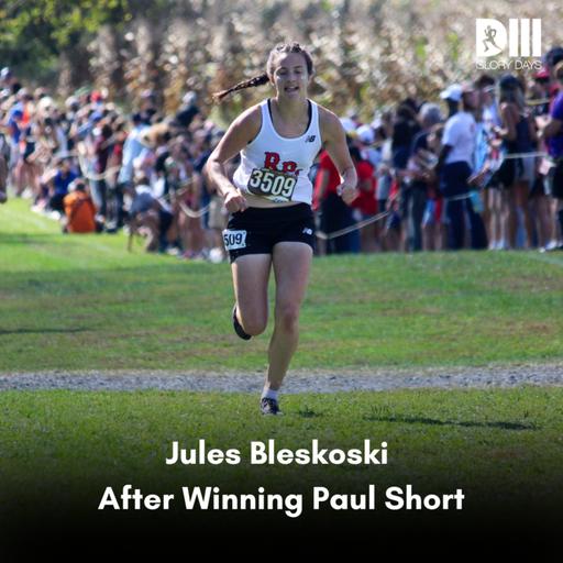 Jules Bleskoski After Winning Paul Short