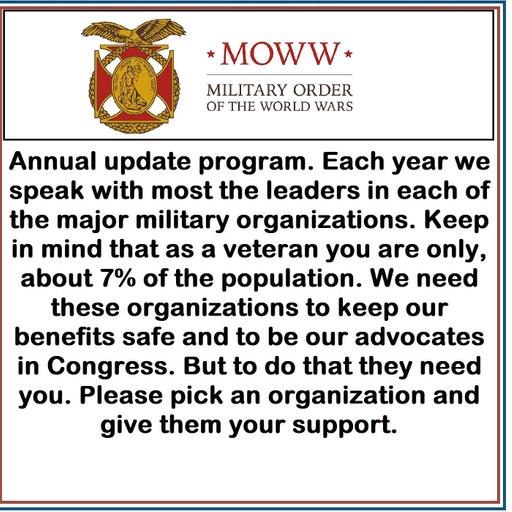 This is the seventh in our series of Meet the Commander. In this program you will meet David J. Worley, Lt. Col. USAF Retired, Commander-in-Chief Military Order of World Wars.