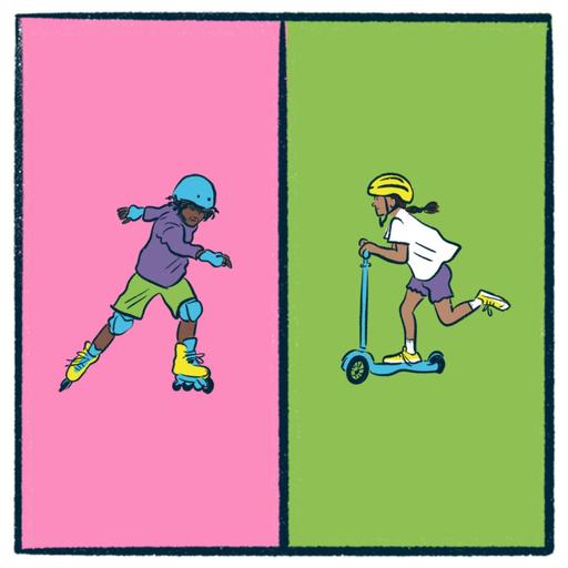 Rollerblades vs. Scooters: a rolling debate