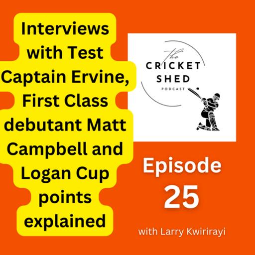 Interviews with Test Captain Craig Ervine, First Class debutant Matthew Campbell and Logan Cup Points explained