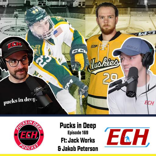 Episode #169 of Pucks in Deep FT: Jack Works and Jakob Peterson