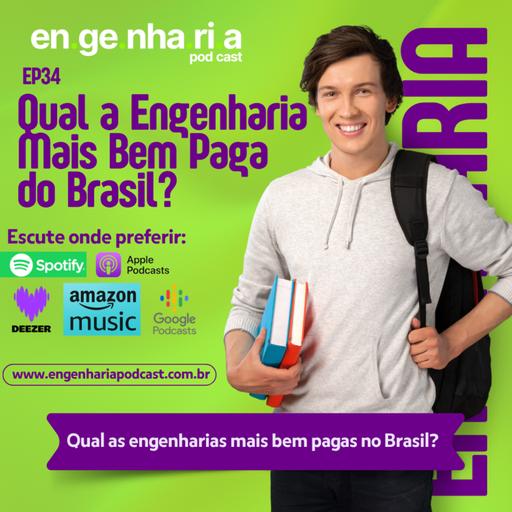 EP34 - Qual a Engenharia Mais Bem Paga do Brasil este ano? #engenharia #salário #carreira