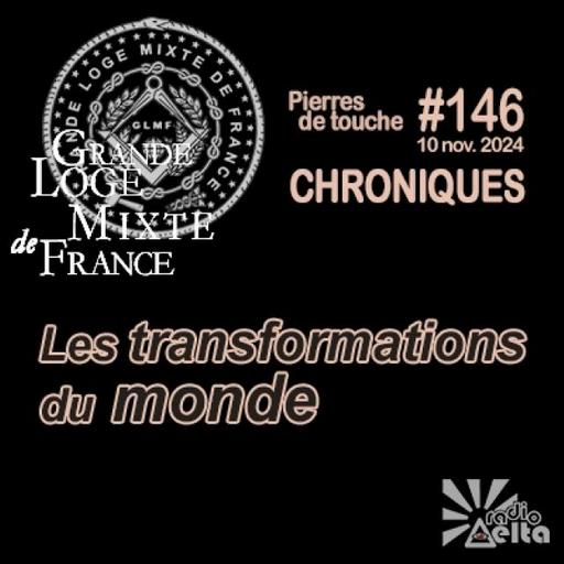 Pierres de touche #146 - Chroniques - Les transformations du monde - 10 novembre 2024