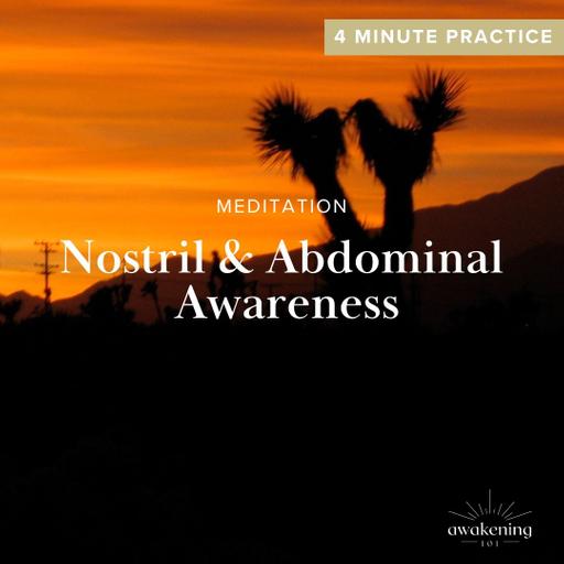 Nostril And Abdominal Awareness: 4 MINUTE PRACTICE