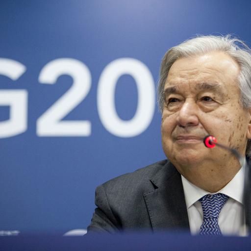 Guterres pede liderança pelo exemplo do G20 em favor de paz, finanças, clima e tecnologia