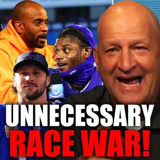 Woke Bomani Jones Pushes RACE WAR On Josh Allen and Lamar Jackson + Dallas Clark & Ben Hartsock |