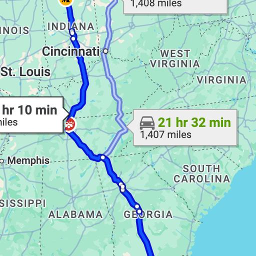 The Most Detailed Drive from Michigan to Florida You Could Ever Listen To!!!