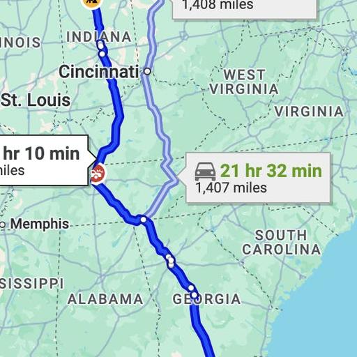The Most Detailed Drive from Michigan to Florida You Could Ever Listen To!!!