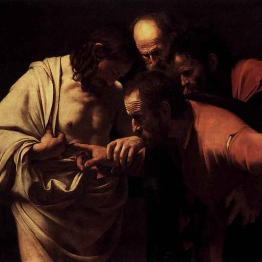 #125 La incredulidad de Santo Tomás de Caravaggio