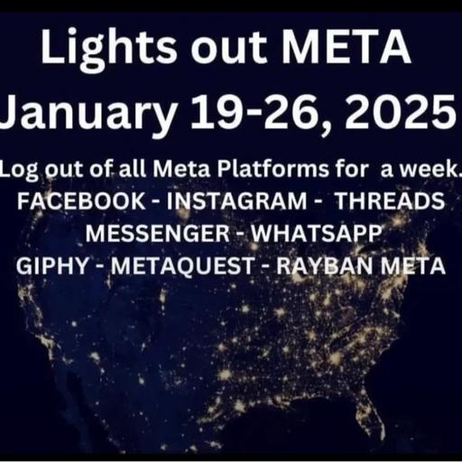 Taking a Break from Meta- please join me in Boycotting all Meta platforms this week