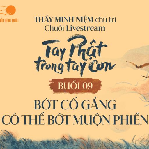 Buổi 09: Bớt cố gắng có thể bớt muộn phiền I Chuỗi: Tay Phật trong tay con I Thầy Minh Niệm