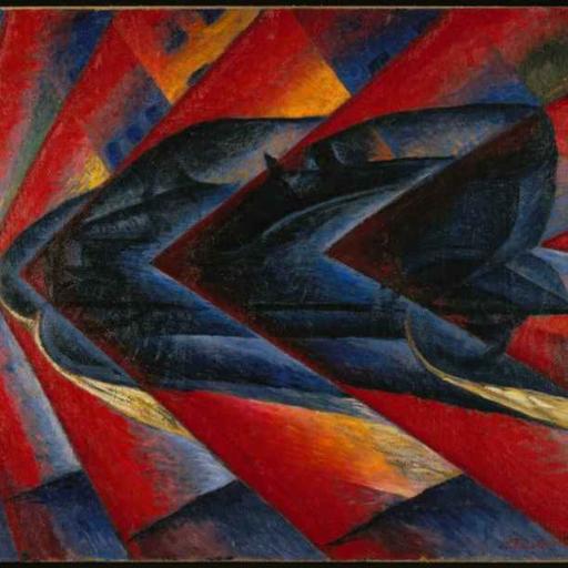 Luigi Russolo, Automobile in Corsa, 1912-1913