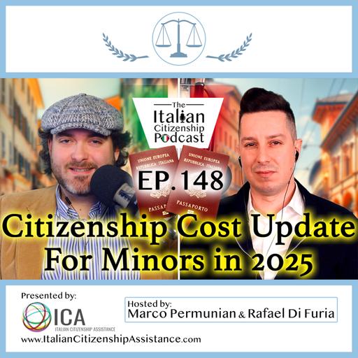 Italian Citizenship Cost Updates for Minors in 2025