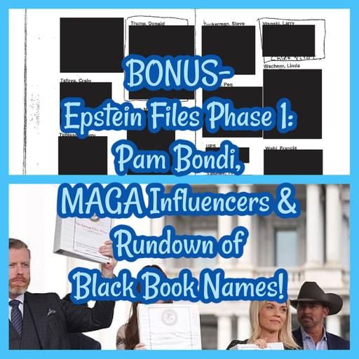 BONUS- Epstein Files Phase 1: Pam Bondi, MAGA Influencers & Rundown of Black Book Names!