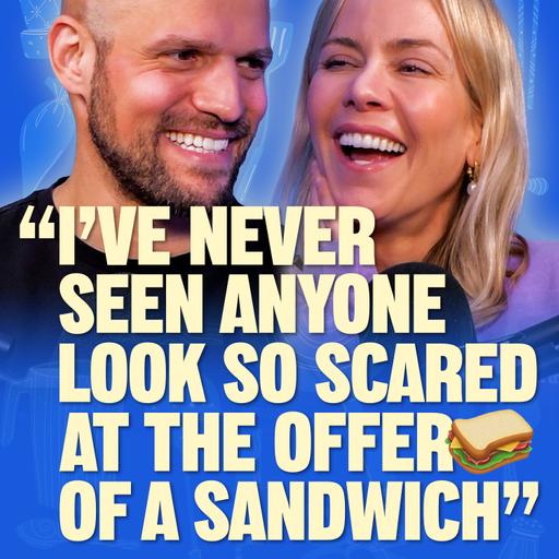 " I've never seen anyone look so scared at the offer of a sandwich"