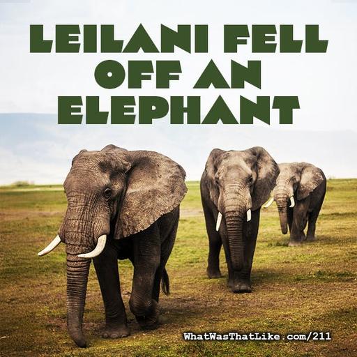 211: Leilani fell off an elephant