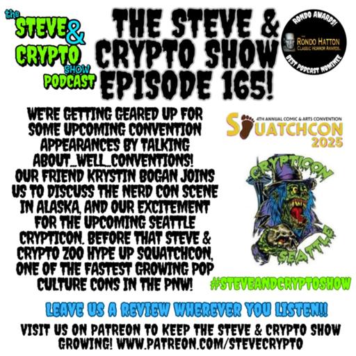 Episode 165- Squatchcon, Crypticon Seattle and Cuda Kris Cosplay!