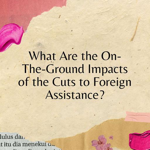 What Are the On-The-Ground Impacts of the Cuts to Foreign Assistance?