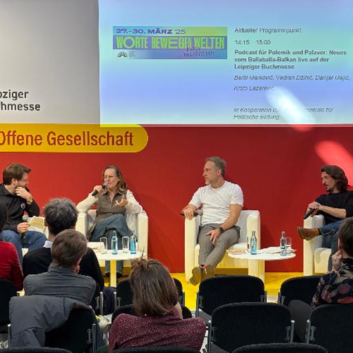 Mit Barbi Markovic und Vedran Dzihic auf der Leipziger Buchmesse