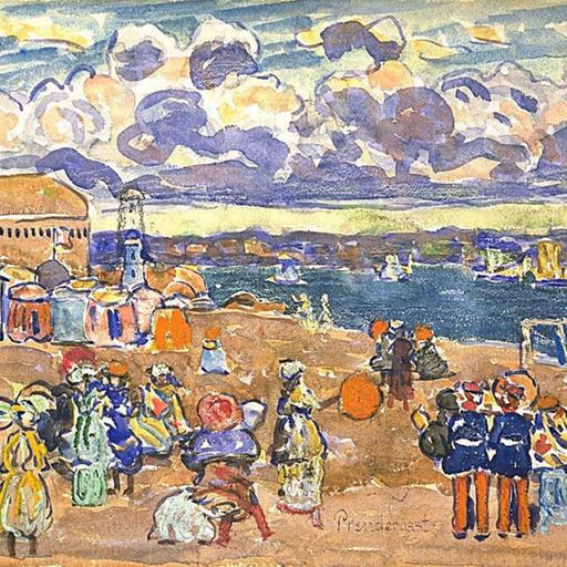 Beach at St. Malo by Maurice Prendergast