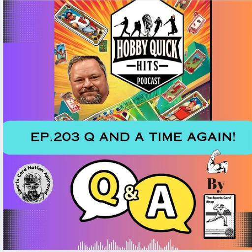 Q & A Time again! Hobby Quick Hits E203