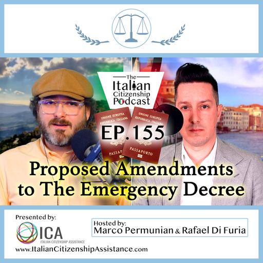 Italian Citizenship by Descent Emergency Decree Amendments Under Discussion in Parliament