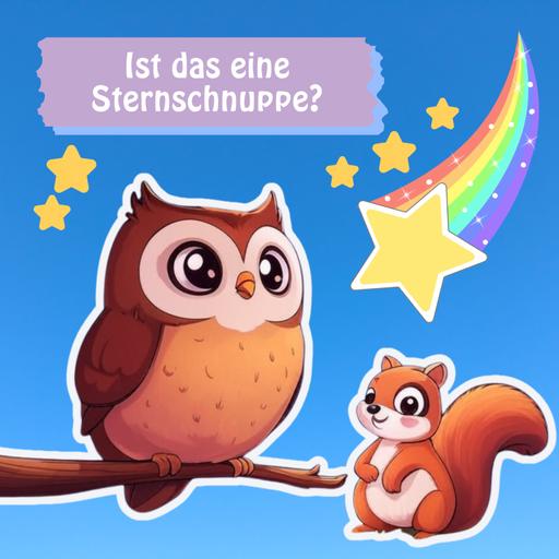 Eule Pilo und die Sternschnuppe
