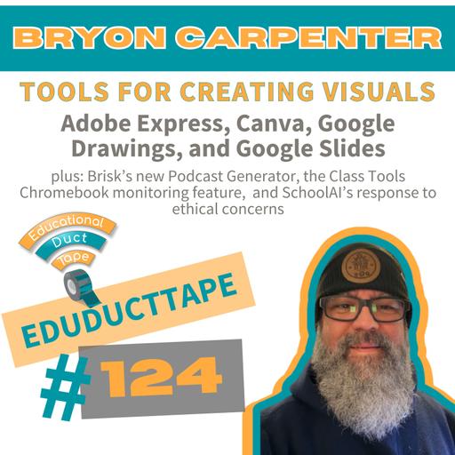 EDT124 Bryon Carpenter, Tools for Visuals like Adobe Express, Canva, Google Drawings, and Google Slides