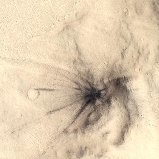 Neuer Krater - Meteoriteneinschläge auf dem Mars